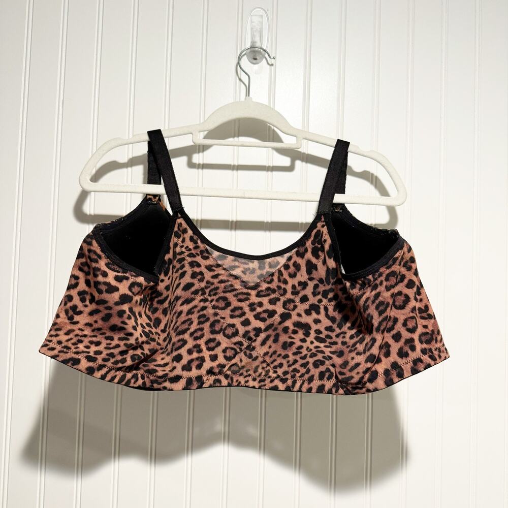 Torrid Leopard Print Underwire Bra Front Closure Size 46DDD - Picture 3 of 5